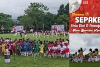 Pembukaan turnamen sepak bola usia dini dan remaja kelompok usia 9 tahun, U-11, U-12, U-13, U-15, dan U-17, dengan jumlah 1.863 peserta.