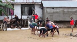 Desa Nahi, Kecamatan Sulabesi Barat, pasca dilanda banjir || dok : karno_kassdata