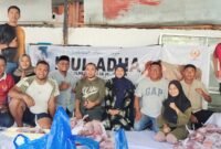 Pengurus KONI Kota Ternate saat menggelar penyembelihan hewan kurban || dok : kasedata.id