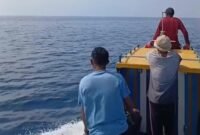 Warga atau nelayan Desa Modayama saat melakukan pengejaran kepada pelaku bom ikan || dok : kasedata.id