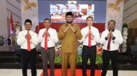 Bupati Bassam Kasuba bersama 4 reformer penggagas proyek perubahan strategis sebagai bagian dari transformasi tata kelola daerah berbasis inovasi.