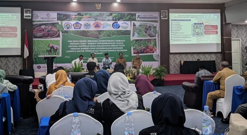 FGD sekaligus monitoring dari Kemendes untuk melihat progres pembentukan koperasi tiap Desa di Maluku Utara.