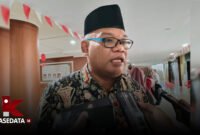 Sekretaris Daerah Provinsi (Sekprov) Maluku Utara, Samsuddin A Kadir, saat diwawancarai || dok : kasedata 