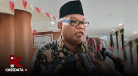 Sekretaris Daerah Provinsi (Sekprov) Maluku Utara, Samsuddin A Kadir, saat diwawancarai || dok : kasedata 