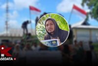 Latar, masyarakat desa kubung saat menggelar aksi 15 Mei 2025/Ketua DPC GPM Halsel, Harmain Rusli || Dok : Ridal_Kasedata  