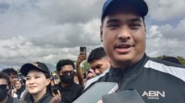 Menpora RI, Ario Bimo Nandito Ariotedjo saat berkunjung ke Maluku Utara. || Doc : IL_kasedata.id