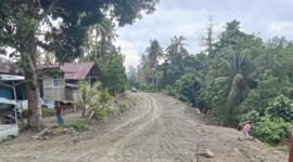 Progres pembangunan jalan baru di Desa Tuokona, Kecamatan Bacan Selatan, Halsel || Foto : Ridal_kasedata