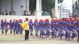 Latihan intensif anggota Paskibraka Kota Ternate di lapangan Ngaralamo Salero || Foto : Edo Huka_Kasedata