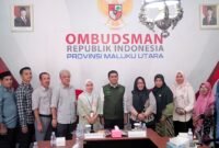 Foto bersama usai kegiatan reses di kantor Ombudsman Perwakilan Maluku Utara