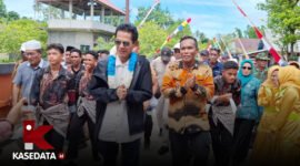 Wakil Bupati, Helmi Umar Muchsin, saat  melakukan kunjungan kerja di Kecamatan Kayoa, Kabupaten Halmahera Selatan || Dok : ridal_kasedata