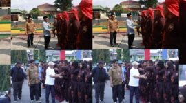 Tauhid-Nasri, kompak memantau langsung kesiapan latihan anggota Paskibraka Ternate di lapangan Ngaralamo Salero || dok : kasedata.id