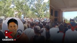 Masa Aksi DOB Sofifi/Akademisi Fakultas Hukum Unkhair Abdul Kadir Bubu || Dok : kasedata.id