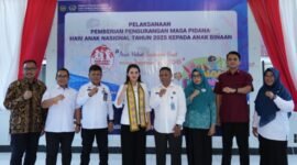 Sebanyak 26 anak binaan menerima remisi khusus berupa pengurangan masa pidana. Pemberian remisi ini bertepatan dengan Hari Anak Nasional (HAN) tahun 2025. || Foto : Adpim Malut