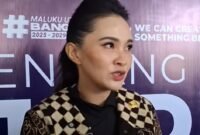 Gubernur Maluku Utara, Sherly Tjoanda Laos, diwawancarai awak media usai membuka Musrenbang RPJMD tahun 2025-2029 di Kota Ternate, Jum'at (25/7/2025). || Foto : kasedata.id