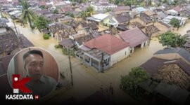 Rumah warga yang terdampak banjir pada 22 Juni 2025 lalu/Plt Kepala BPBD Halsel, Aswin Adam || Dok : Ridal_kasedata