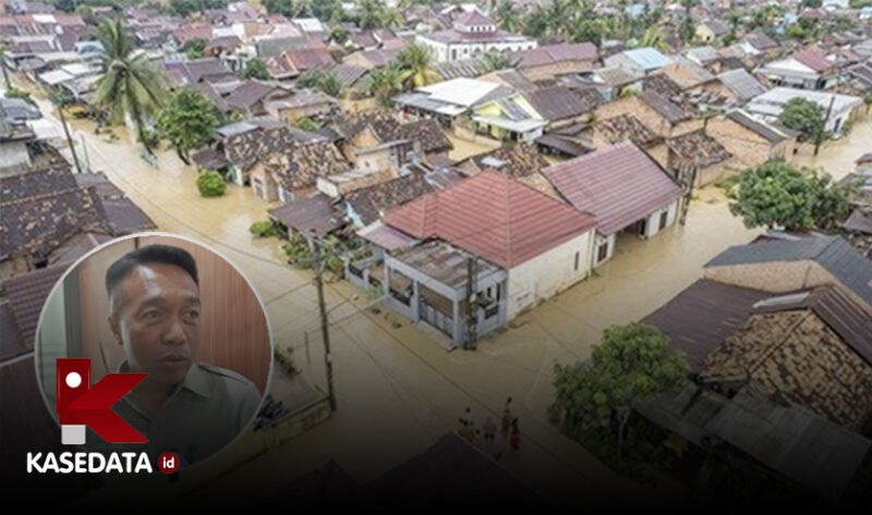 Rumah warga yang terdampak banjir pada 22 Juni 2025 lalu/Plt Kepala BPBD Halsel, Aswin Adam || Dok : Ridal_kasedata