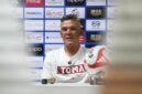 Pelatih kepala Malut United FC, Hendri Susilo, dalam konferensi pers  jelang laga kontra Dewa United || Foto : MU_kasedata