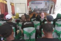 Bupati Kepulauan Sula Fifian Adeningsi Mus dalam sambutannya yang diwakili Asisten III Bidang Administrasi, Abdi Umagapi. || dok : Karno/Kasedata