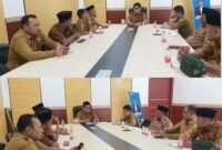 Rapat bersama ketua panitia HUT Kemerdekaan bersama Camat se-Kota Ternate || dok : kasedata.id