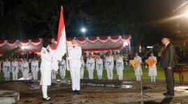 Prosesi pengukuhan anggota Paskibraka Kota  Ternate 2025 || Foto : ongky_kasedata