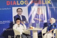 Dialog publik yang digelar PC PMII Halmahera Selatan || Foto : Ridal_kasedata