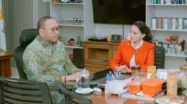 Gubernur Sherly bersama Sekjen Kementerian Sosial RI, Robben Riko, di Jakarya, Selasa, (5/8/2025). || dok : Adpim Malut