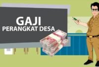 Ilustrasi penyaluran gaji perangkat desa. || dok : KASEDATA.ID