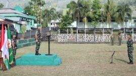 Agenda penutupan Latihan Kader Pelatih Pencak Silat Militer (PSM) di Kodim 152/Baabullah [dok : sukarsi/kasedata]