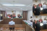 Sidang lanjutan dugaan pemasangan patok di area izin usaha milik PT WKS yang berlangsung di Pengadilan Negeri Jakarta Pusat, Rabu 10 September 2025 [dok : kasedata]