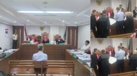 Sidang lanjutan dugaan pemasangan patok di area izin usaha milik PT WKS yang berlangsung di Pengadilan Negeri Jakarta Pusat, Rabu 10 September 2025 [dok : kasedata]