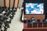 Suasana paripurna di DPRD Kota Ternate yang dihadiri segelintir OPD [Foto : amat/kasedata]