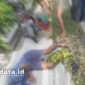 Warga saat membantu seorang pemuda yang mengalami insiden kecalakan di tanjakan Ngade Ternate Selatan [Foto : sukrasi/kasedata]