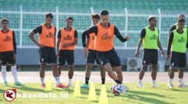 Sesi latihan pemain Malut United jelang melawan Bhayangkara Presisi Lampung FC [Foto : official malut united]