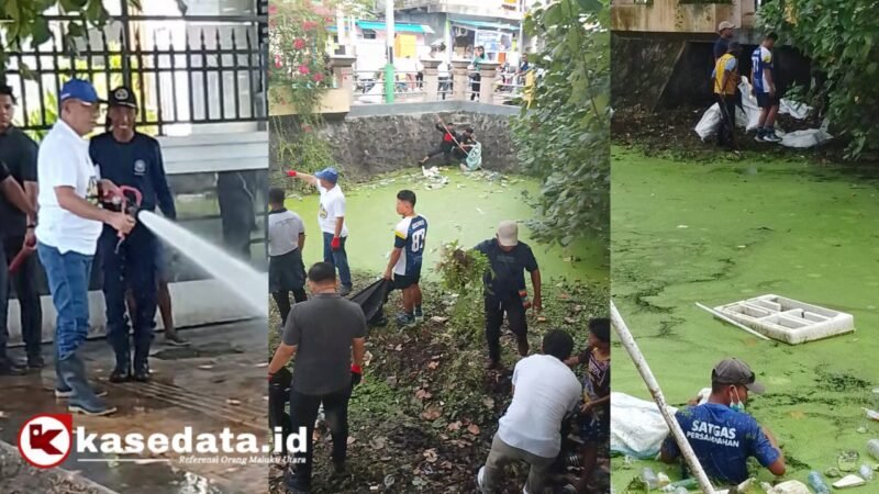 Wali Kota Ternate Dr.H.M.Tauhid Soleman, sat memimpin aksi bersih-bersih dalam memperingati Word Cleanup Daya 2025  [Foto : kasedata.id]