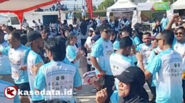 Peserta fun run memeriahkan hari jadi PERHAPI Malut [Foto : kasedata.id]