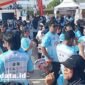 Peserta fun run memeriahkan hari jadi PERHAPI Malut [Foto : kasedata.id]