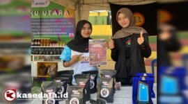 Briket Kepana yang dipamerkan mahasiswi Unkhair pada perayaan hari jadi tambang dan energi ke-80 yang digagas oleh PERHAPI Maluku Utara di Landmark Ternate [dok : kasedata.id]