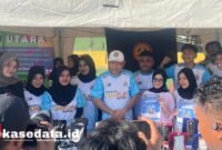 Wagub Sarbin Sehe, saat mengunjungi area pameran mahasiswa teknik pertambangan di Landmark Ternate [dok : kasedata.id]