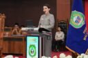 Gubernur Maluku Utara, Sherly Tjoanda Laos, menyampaikan jawaban atas pandangan umum fraksi terhadap Ranperda APBD-P tahun anggaran 2025, dalam Rapat Paripurna DPRD Provinsi Maluku Utara, Selasa (2/9/2025). || dok : KASEDATA.ID