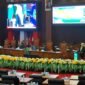 Juru Bicara Badan Anggaran, DPRD Maluku Utara, Agriati Yulin Mus, menyampaikan laporan Banggar, dalam Paripurna, Senin (8/9/2025). || dok : KASEDATA.ID