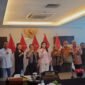 Gubernur Maluku Utara, Sherly Tjoanda Laos didampingi Kepala Dinas PUPR Risman Irianto dan Kepala BPBJ Malut, Hairil Hi. Hukum usai pertemuan dengan Kepala LKPP RI. || dok : PUPR Malut