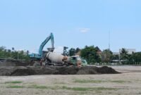 Paket penataan ruang terbuka hijau (RTH) kawasan Sofifi mulai dikerjakan. || dok : Ilham/Kasedata