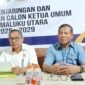 Konferensi pers Tim Penjaringan dan Penyaringan (TPP) KONI Maluku Utara. || dok : Ilham/Kasedata