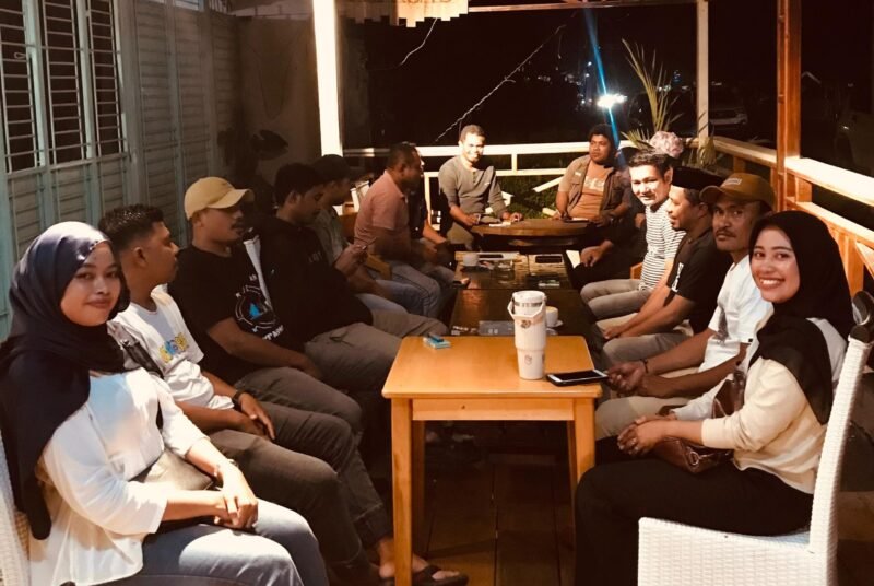 Rapat pembentukan Panitia Musyawarah Cabang II Tahun 2025 IKA PMII Halsel [Foto : ridal/kasedata]