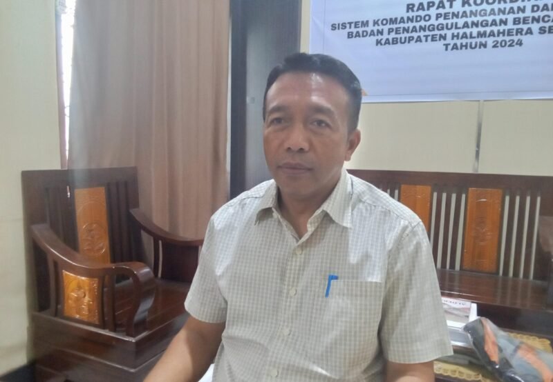 Kepala BPBD Halsel, Aswin Adam