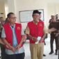 Proses penahanan MSA dan SS oleh Kejari Halmahera Barat [Foto : tanggapan layar/kasedata]