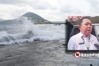 Kondisi cuaca laut di pantai Bastiong Karance/Sekda Kota Ternate [dok : kasedata]