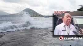 Kondisi cuaca laut di pantai Bastiong Karance/Sekda Kota Ternate [dok : kasedata]