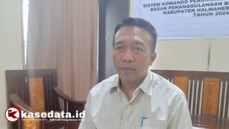 Kepala BPBD Halsel, Aswin Adam [Dok : Ridal/Kasedata]