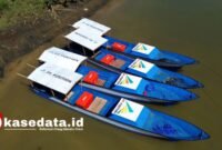 Bantuan empat unit perahu fiber lengkap dengan alat tangkap serta satu unit rumah penyimpanan ikan kepada kelompok nelayan yang akan diberikan PT Position [dok : kasedata]